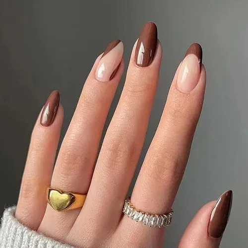 Vista 10 de Uñas postizas a presión con punta francesa roja mediana, uñas postizas de cobertura completa con diseños de remolinos rojos, puntas de uñas S2
