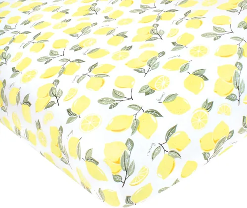 Vista 52 de Hudson Baby Sábana bajera ajustable unisex de algodón para cuna, diseño de animales de granja para niños, talla única