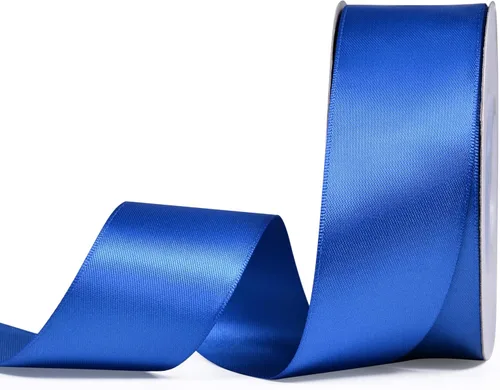 Vista 76 de YAMA Cinta de satén de doble cara, 1 1/2 pulgadas, 25 yardas para envolver regalos, color negro