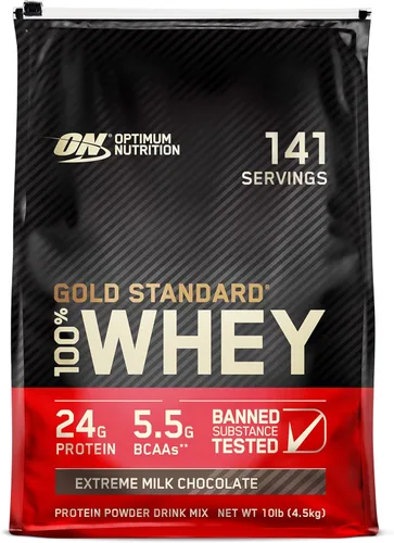 Vista 16 de Optimum Nutrition Gold Standard 100% proteína de suero en polvo, chocolate doble rico, 1.98 libras (el embalaje puede variar)