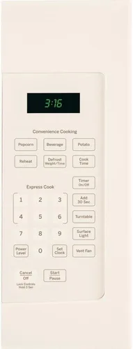 Vista 2 de GE JVM3160DFCC - Horno microondas de 1.6 pies cúbicos, bisque, 1000 vatios-1029481, beige