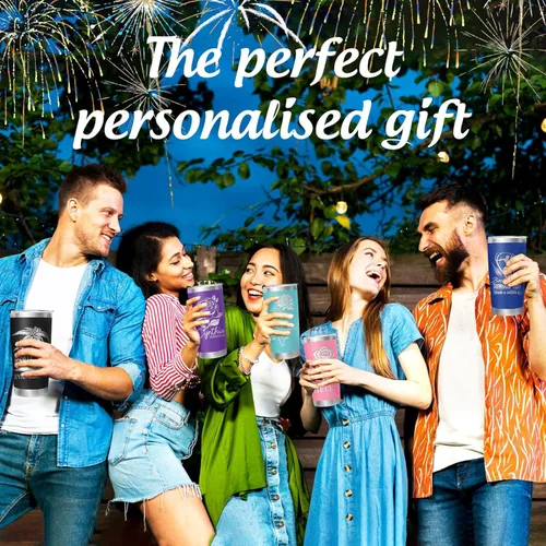 Vista 7 de Vaso de café personalizado de acero inoxidable, botella de agua personalizada de 20 onzas, vasos aislados con tapas y pajitas, imagen de logotipo