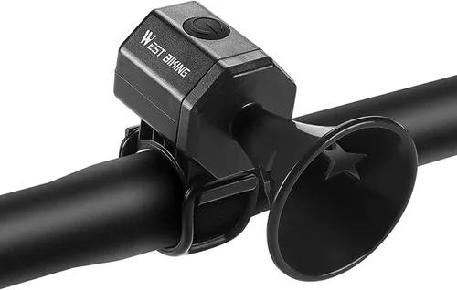 Electric Bike Horn 125 db Cycling Bicycle Scooter Horn 6 Sound Modes with Rechargeable Battery Waterproof Bicycle Accessories for Kids Boys Adults