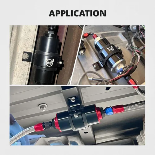 Vista 6 de EVIL ENERGY - Filtro de gasolina en línea (50 mm), Negro (Black-1)