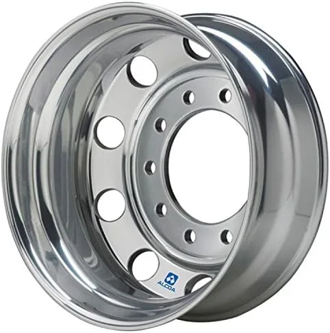 Alcoa Doble trasero pulido de 19.5 x 6 pulgadas para Ford F450/F550 y Dodge 4500/5500 (763292)