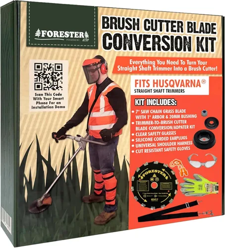 Vista 11 de FORESTER Cuchilla de Desbrozadora para Motosierra – 7 pulgadas x 14 Dientes Se adapta a la mayoría de recortadores de eje recto El kit