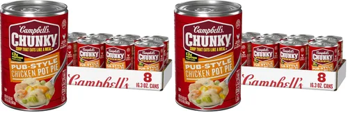 Vista 9 de Sopa Campbell’s Chunky, Sopa de empanada de pollo estilo pub, lata de 16.3 oz (paquete de 8)