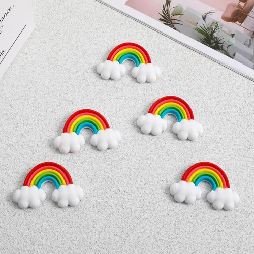 Vista 9 de DOITOOL 5 imanes de arco iris para nevera, arco iris, imanes de nevera, calcomanías magnéticas para refrigerador para nevera, casillero, pizarra
