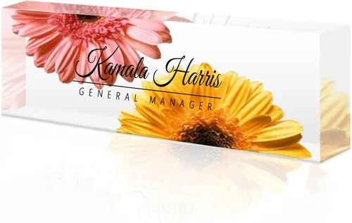 Vista 18 de Desk Name Plate Custom, Acrylic Name Plate, Personalized Name Plates for Office Gifts,Desk Decor,Teacher,Employee Appreciation Gifts
