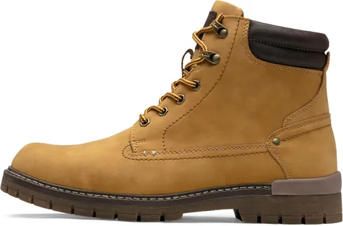 Jousen Botas casuales para hombre, botas chukka con cremallera a la moda, amarillo (8118-yellow)