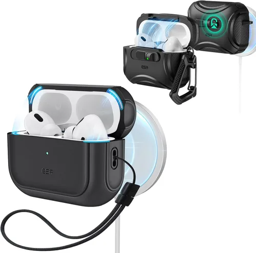 ESR Funda para AirPods Pro 3 (2025), Cyber Series y ESR para AirPods Pro 3, compatible con AirPods Pro de 3ª generación (2025)