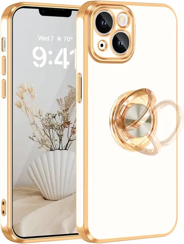 Vista 8 de Fingic Funda para iPhone 14 [con soporte de anillo de 360°] [Soporte magnético para automóvil] Funda de teléfono con soporte para teléfono