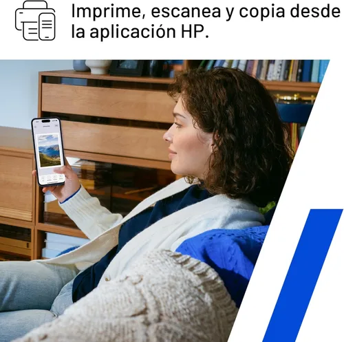 Vista 10 de HP DeskJet 2855e Impresora inalámbrica de inyección de tinta a color, escáner, copiadora, mejor para el hogar, prueba de tinta instantánea de 3