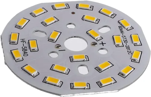Vista 5 de Bettomshin Módulo de chip LED, tablero de aluminio, 12W 300mA blanco cálido 3000K lámpara de reflector de alta potencia, 2.56 pulgadas de diámetro