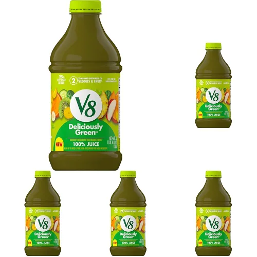 Vista 19 de V8 Acai Mezcla de bayas 100% jugo de frutas y verduras, botella de 46 onzas líquidas