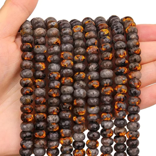 Vista 36 de BONNY BOXX 1 hebra (150 piezas) Cuentas naturales de turquesa africana de 2 * 4 mm, cuentas de disco de ábaco de piedra natural, cuentas sueltas
