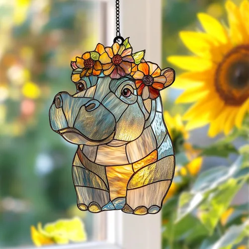 Vista 27 de Cute Sleeping Koala Acrylic Suncatcher - Faux Stained Glass Indoor Window Hanging Ornament, Outdoor Sun Catcher Panel, Home Decor Gift for Koala