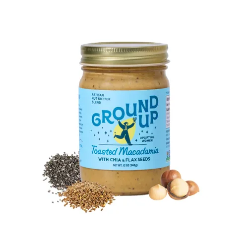 Vista 13 de GROUND UP PDX Mantequilla de nuez Almendra Oregon Avellana, 12 OZ