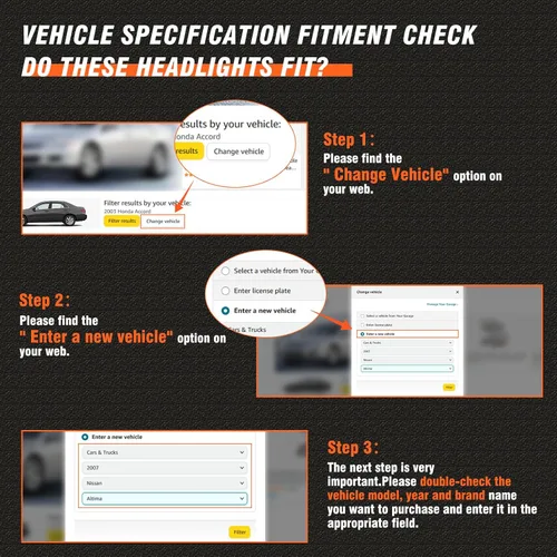 Vista 2 de Conjunto de faros delanteros para Toyota Camry 2007 2008 2009, carcasa cromada, reflector ámbar, lente transparente, repuesto izquierdo+derecho