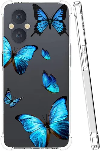 Vista 2 de Funda para OnePlus Nord N20 5G, OnePlus N20 Funda transparente para niñas y mujeres, TPU suave a prueba de golpes, funda protectora transparente