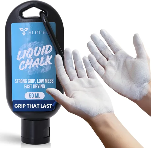 Vista 9 de Liquid Chalk for Gym, Weightlifting – Fast Drying Gym Chalk Liquid, Lasting Grip Formula – Mess Free, Dust-Free, Skin-Safe Liquid Climbing Chalk for