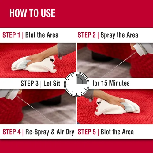 Vista 5 de Nature's Miracle Destructor de orina de perros Plus, fórmula enzimática para manchas severas de orina de perro, 17.5 onzas