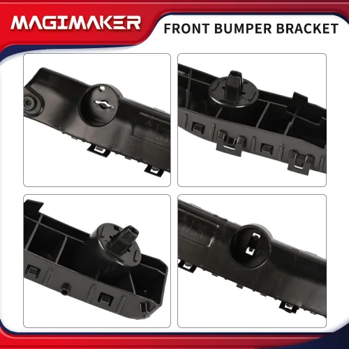 Vista 5 de Par de soporte de parachoques delantero izquierdo y derecho compatible con Nissan Rogue 2014 2015 2016 2017 2018 2019 Reemplazo 62222-4BA1A