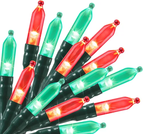 Vista 12 de Luces de Navidad con batería Brightown, 8 pies, 20 luces LED mini con temporizador, luces de árbol de Navidad para dormitorio, interior, exterior