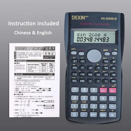 Vista 5 de Calculadoras científicas de escritorio, calculadoras científicas para estudiantes, calculadora científica de 240 funciones, 2 líneas, 10+2 dígitos