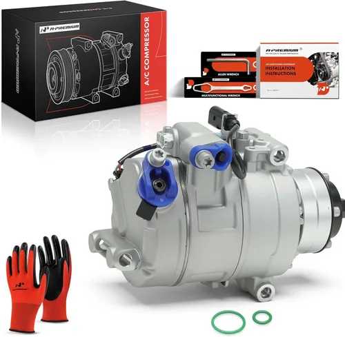 Vista 10 de A-Premium Compresor de A/C con embrague compatible con Audi Q7, A6, A6 Quattro, A8 Quattro, Allroad Quattro, R8, RS4, RS5, S4, S5, S6, S8