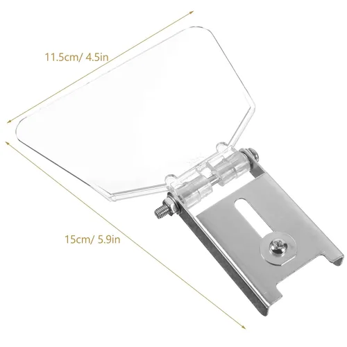 Vista 4 de 2 protectores de ojos para banco, protector de banco de acero inoxidable con tornillos, cubierta protectora de ojos para banco