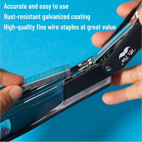 Vista 4 de Mr. Pen - Grapas para grapadora, 3000 grapas estándar, 1/4 pulgada, capacidad de 35 hojas (26/6)