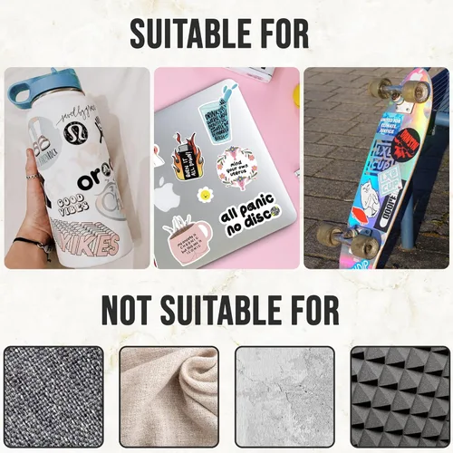 Vista 3 de ZURRAM Calcomanía motivacional positiva, vinilo impermeable con citas inspiradoras, calcomanía alentadora para laptop, botella de agua, botella