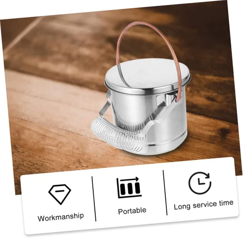 Vista 5 de STOBOK Cepillo limpiador de cepillo de cubo de lápiz, cepillo limpiador, herramienta de limpieza, solución de limpieza de cepillo, soporte