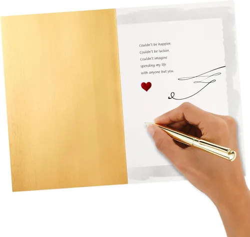 Vista 5 de Hallmark - Tarjeta romántica del Día de San Valentín (Tú y yo) para aniversario, amor, cumpleaños romántico, día más dulce