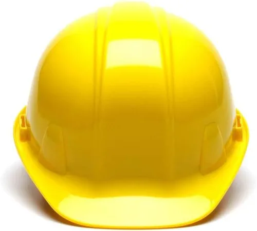 Vista 2 de Pyramex Safety SL Series Cap Style Hard Hat, 4-Point Snap Lock Suspension Amarillo