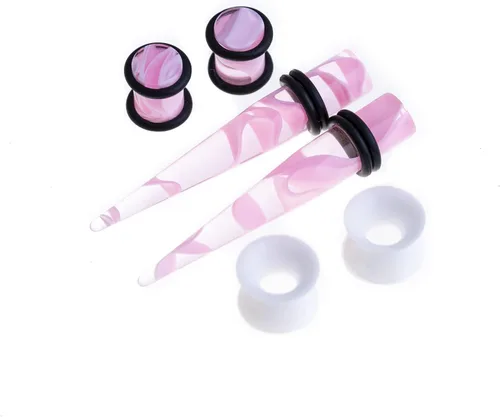 Vista 3 de Memsion - Kit de estiramiento para la oreja, 50 piezas, kit de perforación, aretes de calibre 00, 14