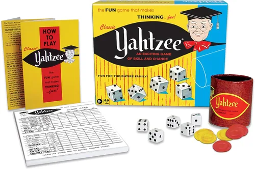 Juego clásico de habilidad y azar Yahtzee., ninguno , Multicolor