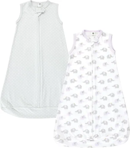 Vista 8 de Hudson Baby Saco de dormir unisex de algodón con manga larga para bebé, saco, manta