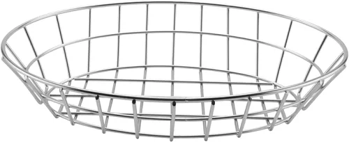 Vista 5 de Cesta ovalada negra de 8" x 6" con base de rejilla elevada G.E.T. 4-38808, Clipper Mill (Cantidad: 1)