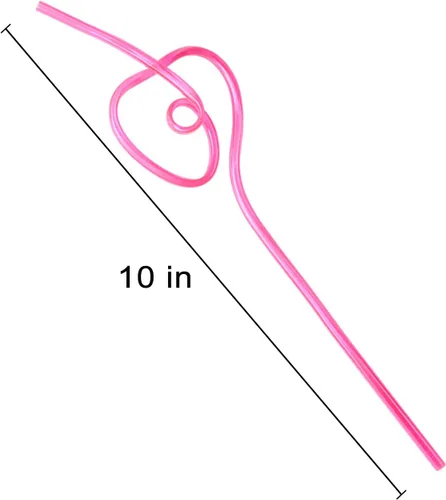 Vista 5 de Pajitas para fiesta del día de San Valentín, pajitas de plástico para beber V-Day, regalos escolares, 36