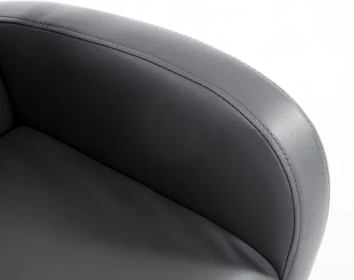 Vista 8 de Qaba Silla de Balancín para Niños con Bolsillo Lateral, Silla de Brazos de Piel Sintética para Niños Pequeños Gris