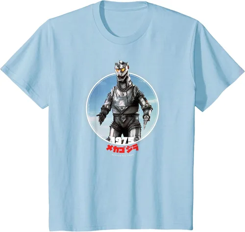 Vista 52 de Godzilla Mechagodzilla 1975 Icons of Toho T-Shirt Asphalt Grey