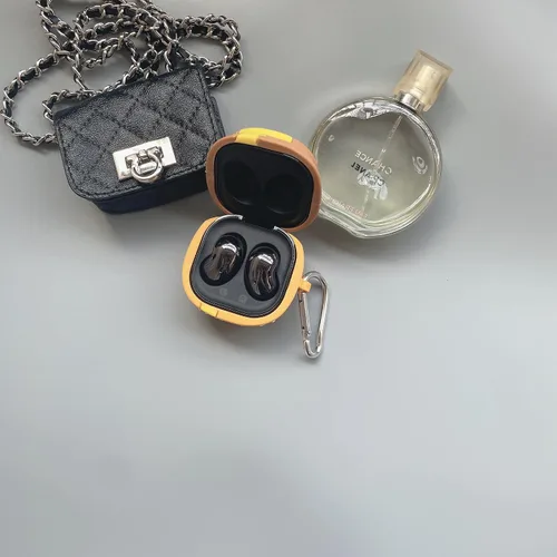 Vista 4 de Funda de silicona con llavero diseñado para Samsung Galaxy Buds2 Pro (2022), Galaxy Buds 2 (2021), Galaxy Buds Pro (2021), Galaxy Buds Pro (2021)