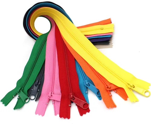 Fashion Trends YKK® #4.5 - Bolso de mano largo con cierre de cremallera para alcantarillado, hecho en Estados Unidos, paquete con cordón blanco con