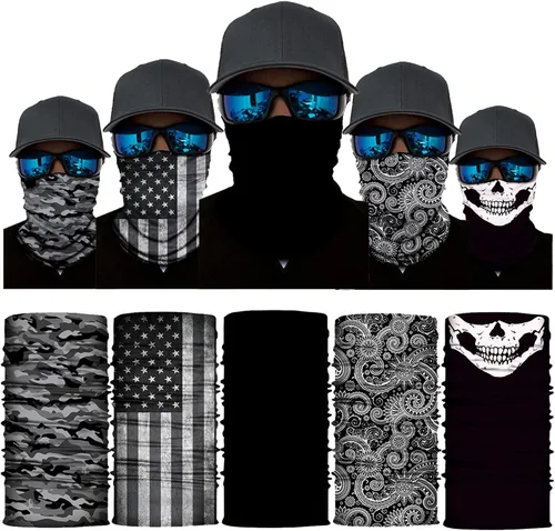 Vista 5 de 10 Packs Motorcycle Accessories, 5PCS Dirt Bike Ski Goggles Dustproof Windproof Safety Glasses and 5PCS Face Masks