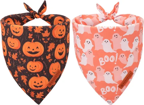 Vista 14 de ADOGGYGO Bandanas rojas de Navidad para perro, bufanda con diseño de reno de Papá Noel, tela premium duradera, bandanas rojas de Navidad para perros