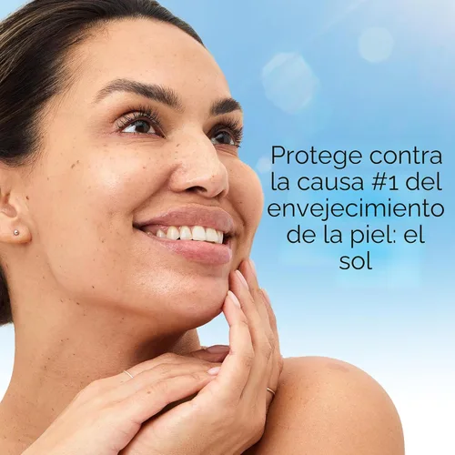 Vista 4 de Olay Complete+ Hidratante Facial con Protector Solar SPF 40, Para Piel Sensible, Protección Solar de Amplio Espectro, Sin Fragancia - Sin Residuo