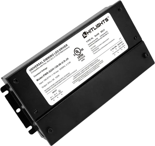 Vista 11 de HitLights Controlador LED regulable de 200 W, transformador electrónico, fuente de alimentación de 120 V CA a 12 V CC para tira de luz LED