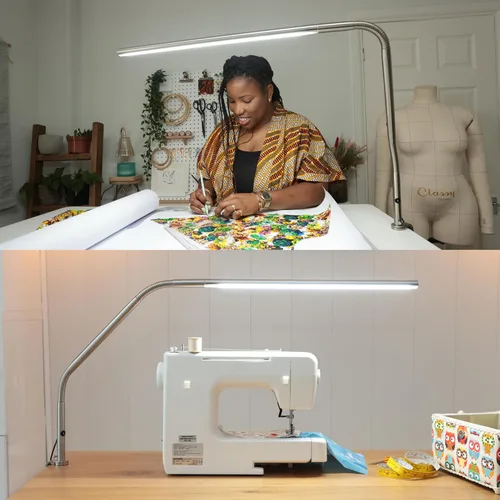 Vista 7 de Daylight Company, LLC U35108 Lámpara de mesa Slimline 3 - LED - CRI de 80 - Cuidado de los ojos - 4 niveles de brillo, 3,000 LUX a 30 cm, 1,065